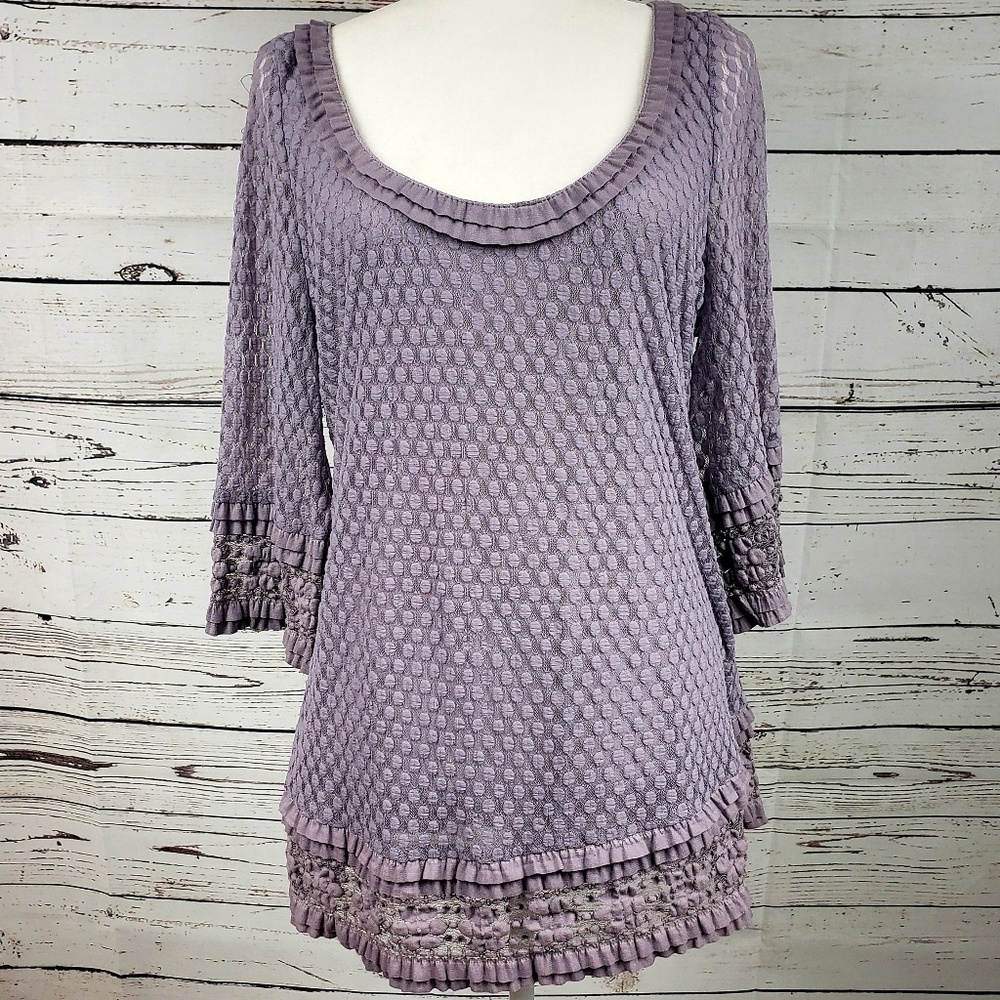 Max Studio Purple Blouse Size 1X